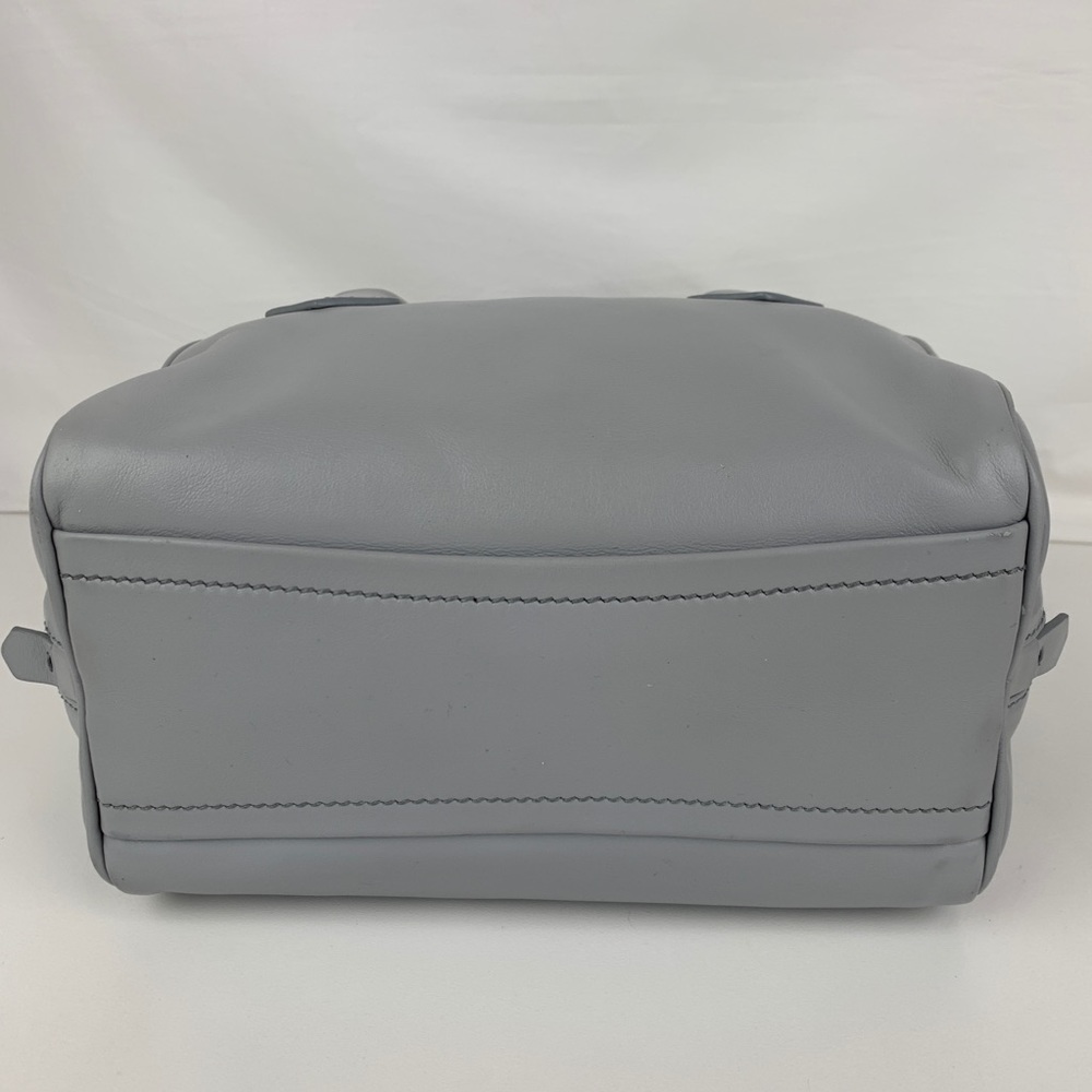 New Prada Italian Calf Leather Gray Bauletto Bag - Picture 6 of 8